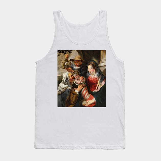 Holy Family with St. Anne by Jacob Jordaens Tank Top by Classic Art Stall